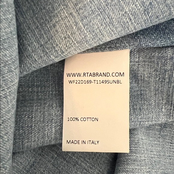 RtA Eliana Blue Denim Strapless Layered Top Size 4 Reg. $395 - Picture 10 of 12